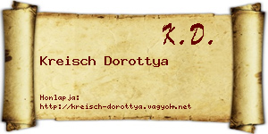 Kreisch Dorottya névjegykártya