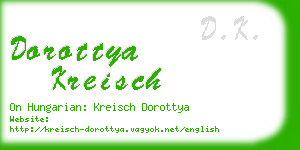 dorottya kreisch business card